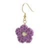 Aretes de Girasol Tejidos de Invierno Mori Aretes Lindos de Temperamento Femenino Hechos a Mano Gancho para la Oreja Dulce Flor Lana