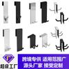 Gancho trasero para puerta de vidrio transfronterizo, sin perforaciones, para colgar en la pared, de 2 cm de grosor, de acero inoxidable, para puerta de armario