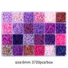 Caja de arcilla polimérica suave de 24 compartimentos, espaciadores de arcilla polimérica suave de 6 mm, accesorios, pulsera hecha a mano DIY, collar, traje combinado de joyería
