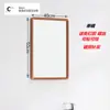 Espejo de Baño Inodoro Inodoro Espejo de Cristal Espejo Cuadrado Colgante de Pared Sin Perforaciones Colgante Horizontal Colgante Vertical Soporte de Espejo