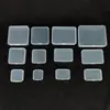 Caja Cuadrada de Plástico PP Semitransparente al por Mayor Caja de Empaque para Joyería Papelería Caja para Artículos Pequeños Caja de Almacenamiento de Piezas con Tapa