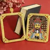 Caixa Gahu Estilo Tibetano Thangka Atacado Caixa Resistente à Cor Tamanho da Concha Retangular Conchas Redondas Pingente de Colar Unilateral Atacado