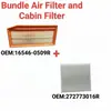 Paquete de Filtro de Aire y Filtro de Cabina para Duster 2010- para Captur 2013- para Logan II 2012- para Sandero II 2013- para Largus para Vesta para Xray OE 165460509R 272773016R