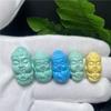 Magnesita de porcelana alta material vegetal turquesa azul bebé Buda espalda a tres vías Nube superior tridimensional cuentas de cintura con cuentas pulsera DIY