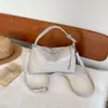 Bolsa de Mão Feminina com Padrão Trançado 2026, Design de Nicho, Bolsa de Ombro Personalizada, Cor Sólida, Moderna e Estilosa