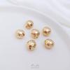 Color oro 14K piedra cuentas sueltas cuentas de forma especial no estándar cuentas de arroz pulsera pendientes DIY hechos a mano joyería con cuentas
