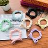 Diadema de color caramelo anillo de intestino grueso cuerda para el cabello femenina coleta lazo simple cuerda para el cabello banda de goma accesorios para el cabello de alta elasticidad