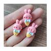 Vela de amor animal para helado Pegamento de crema DIY Pasador casero Carcasa de teléfono móvil Joyería Accesorios de resina Material