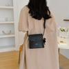 Nova bolsa de ombro estilosa feminina, bolsa transversal urbana simples, bolsa quadrada pequena e estilosa, estilo coreano, bolsa feminina