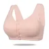 Comércio Exterior Mais Vendido Sutiã Fino com Fecho Frontal para Mães, Bojo Fixo, Confortável e Elástico, Roupa Íntima Feminina Plus Size, Sutiã Zero Restrição