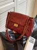 Bolso de Moda Transfronterizo de Gran Capacidad para Mujer 2026 Nuevo Estilo Bolso Acolchado con Cadena Estilo Chanel Bolso de Hombro Cruzado Versátil