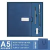 Caja de Regalo Set de Cuadernos A5 Venta al por Mayor Oficina Snap-On Bloc de Notas con Impresión de Logo Cubierta de Imitación de Cuero Portátil