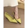 ¡Dama del banquete! Zapatos de tacón de aguja con lazo de satén suave para mujer, Zapatos de tacón para ir al trabajo Primavera 2025