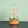 Cristal natural original con cubierta de vidrio, micropaisaje, árbol de cristal, regalo científico popular para niños, adornos de decoración para el hogar.