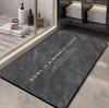 Tapete de piso absorbente desechable de lodo de diatomeas para entrada del hogar, baño, cocina, tapete de piso grande de goma antideslizante