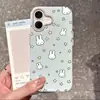 Aplicável à capa de celular iPhone 17 Pro Max Apple 16 Fofa estilo coreano 15 Pro À prova de queda 14 Estrelas Espalhadas Coelho
