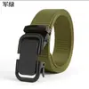 Cinturón Automático para Hombre Cinturón de Moda para Hombre Entrenamiento Militar Pantalones de Mezclilla Pantalones Tejidos Cinturón con Hebilla de Lona Nylon