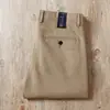 Estación Europea 2026 Otoño e Invierno Pantalones Rectos para Hombre, Algodón Elástico, Gris Oscuro Lavado, Original Nuevos Gruesos Pantalones Casual de Negocios