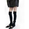 Calentadores de Pierna Rosas para Mujer, Estilo Ballet, Calentadores de Pierna de Punto Azules Holgados hasta la Rodilla, Calcetines con Pie Y2K de Lana Cálidos para Rodilleras