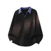 [Yipinyuan] Ypy-9913P Tamaño Pequeño 31 Tamaño Grande 36 Tamaño Grande Polo de Combinación de Colores Costilla Desano-Control de Precios 69