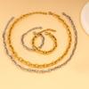 Europa y Estados Unidos transfronterizo súper ventas nariz de cerdo pulsera japonesa collar acero de titanio oro de 18K sexo estilo frío joyería para hombres y mujeres