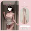 Lingerie Sexy, Estilo Fofo de Empregada, Com Aro e Efeito Push-Up, Uniforme Quente, Pijama Sedutor, Vestido Atacado Qqny para Noite de Namoro