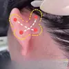Novos adesivos de orelha de elfo de beleza em formato de borboleta para posicionamento da orelha, adesivos de orelha invisíveis para modelagem facial