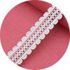 Encaje bordado de seda de leche soluble en agua con bordado hueco bilateral de 3,3 cm para mujer, accesorios de vestir de verano