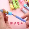 Funda para lápices Deli Extensor de lápices Tapa para bolígrafo de estudiante Extensor de tapa de bolígrafo Portalápices para niños Funda protectora para punta de lápiz