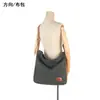 Bolsa Transversal Casual de Lona Retrô, Bolsa de Mão Casual de Couro Simples de Grande Capacidade, Bolsa Tote de Ombro Único