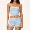 Novo conjunto de yoga estilo europeu e americano com listras contrastantes, roupa casual solta e respirável, agasalho esportivo para yoga feminino 4556