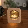 Luz de Noche de Cristal Souvenir Creativo de Cristal Adornos de Escritorio Lámpara de Mesita de Noche Puesto de Manualidades Regalos para Estudiantes y Maestros