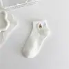Calcetines de Algodón Peinado para Mujer Calcetines Cortos Verano Delgados Algodón Estilo Animales de Dibujos Animados Calcetines de Algodón Puro Verano para Mujer Delgados Tipo Invisible