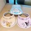 Chapéu Infantil Sanrio Kuromi Desenho Animado Chapéu de Sol Proteção UV Respirável Chapéu de Sol