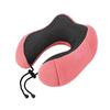Almofada de Viagem U Memory Foam Almofada de Pescoço U com Compartimento para Logo Portátil de Viagem Almofada de Pescoço Transfronteiriça Almofada de Suporte para Pescoço Almofada U