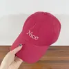 Gorra de Béisbol Roja Estilo Coreano para Mujer Verano Combinación Perfecta para Cara Grande Gorro Suave Pequeño Gorra con Visera Moderna