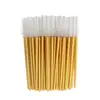 Herramientas Desechables para Extensiones de Pestañas Varilla Dorada Cepillo para Pestañas Cepillo para Cejas Peine para Pestañas Cepillo para Máscara de Pestañas Cepillo Espiral Herramientas para Pestañas