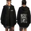 Sudadera con Cremallera Arctic Monkeys Álbum de Música para Hombre Holgada Pullover