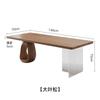 Mesa de té grande de madera maciza estilo Wabi-sabi, combinación de mesa de té y silla, moderna y sencilla, para oficina, hogar, sala de estar, recepción, mesa de té