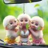 Pingente de Decoração de Carro Criativo Fofo de Desenho Animado Plano Acrílico 2D Ornamento para Pendurar em Mochila Boneca Decoração para Pendurar no Carro