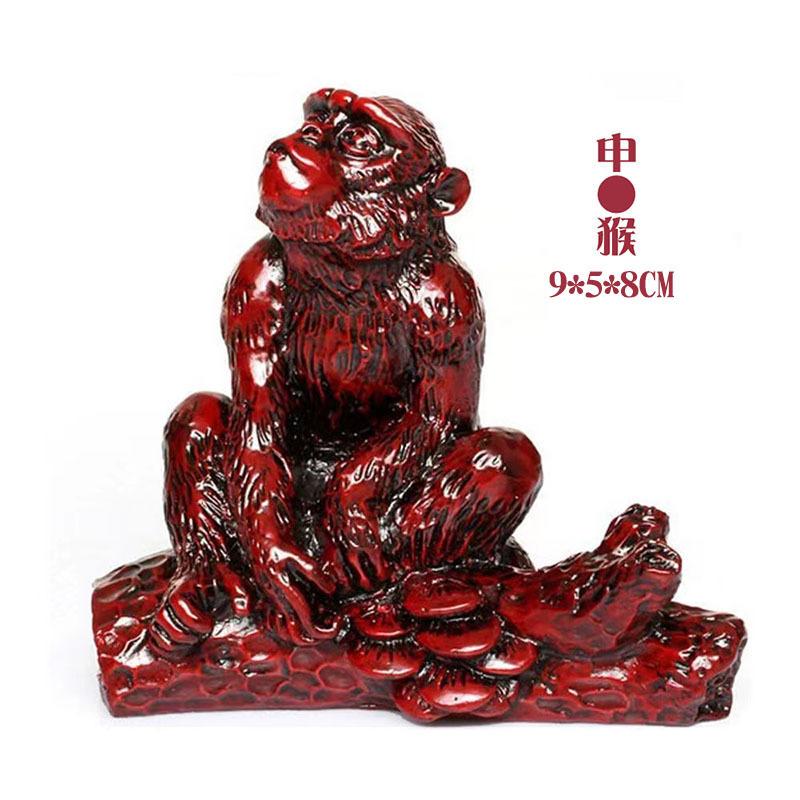 3寸仿红木十二生肖