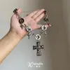 "Contrato de Oscuridad" Collar de Botón de Cruz Resistente Estilo Punk Subcultura Nicho Personalidad Cadena para Clavícula Gótica