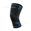 Rodillera de correa del fabricante para ciclismo al aire libre, fitness, running, transpirable, antideslizante, rodillera deportiva de compresión tejida de nailon para hombres y mujeres