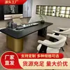 Nueva Mesa de Té de Madera Maciza Estilo Chino Modelo Nuevo 2025 Mesa de Té de Nogal Negro Norteamericano Doble Uso para Preparación de Té Seco y Húmedo, Mesa de Té de Lujo Ligero