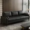 Sofá de escritório de couro moderno simples para arranhar gatos, combinação para recepção, casa de aluguel, apartamento, recepção, negócios, apartamento pequeno