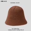 Chapéu coreano outono e inverno Nova moda ins Net algodão vermelho tricotado chapéu pescador all-match casual protetor auricular bucket hat maré