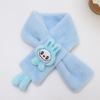 Bufanda Infantil de Peluche de Dibujos Animados Linda Otoño e Invierno Cálida Bufanda Cruzada para el Cuello para Niños y Niñas Protector de Cuello Grueso a Prueba de Frío