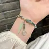 Pulseira de Contas Estilo Novo Laço Periférico Nicho Design Avançado de Pulseira Pulseira Doce para Namorada Estilo Ins