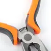 Pinzas de Punta Fina de 5 Pulgadas Suministro Mango Naranja y Negro Hecho a Mano DIY Accesorios para Joyería Pinzas de Punta Fina Hechas a Mano Mini Pinzas