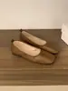 Encuentro Cercano Temporada 2026 Verano Nuevos Zapatos Planos para Mujer, Mocasines Slip-On de Suela Suave Antideslizantes, Suaves y Elegantes